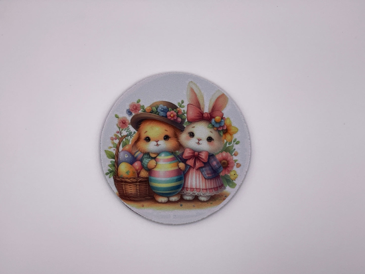 Bunny Couple Coaster