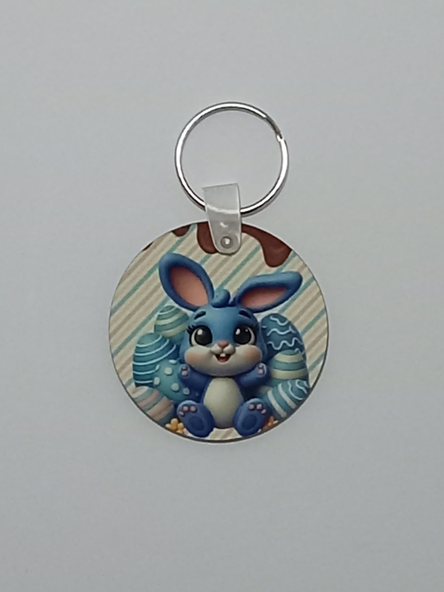 Blue Bunny Keychain