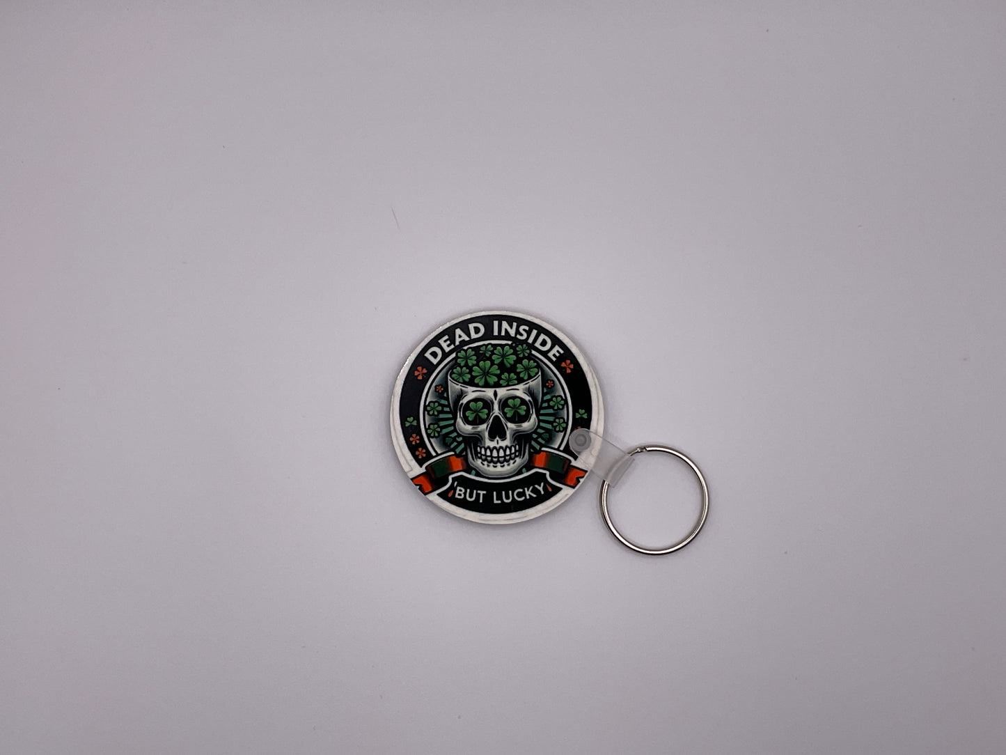 Dead Inside But Lucky keychain