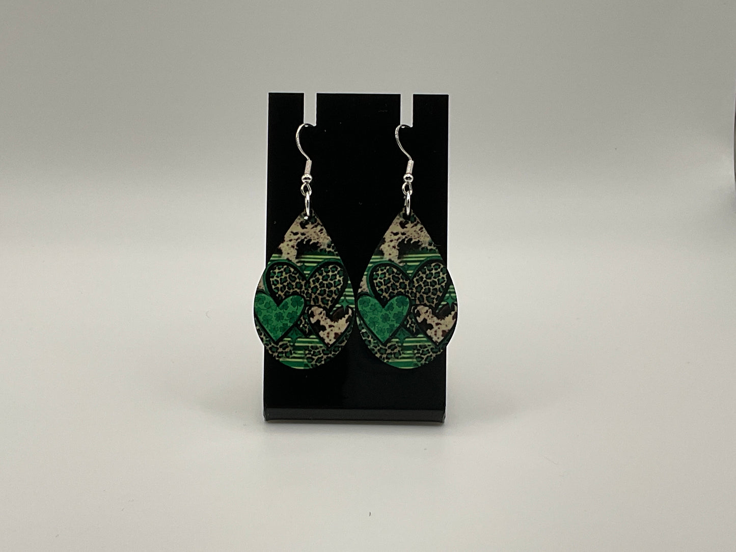 St. Patrick’s Day Hearts Earrings