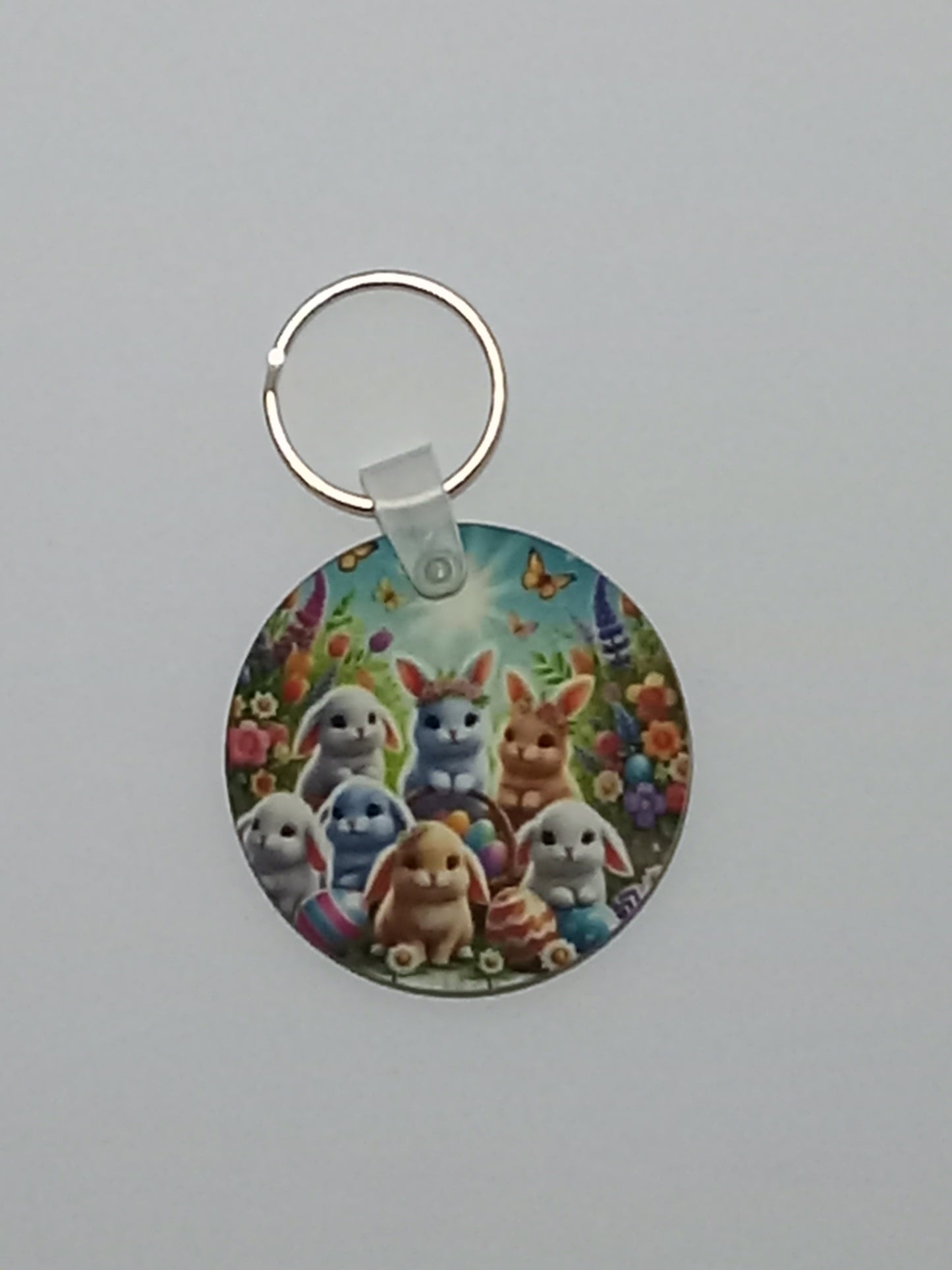 Easter Bunny Family Keychain