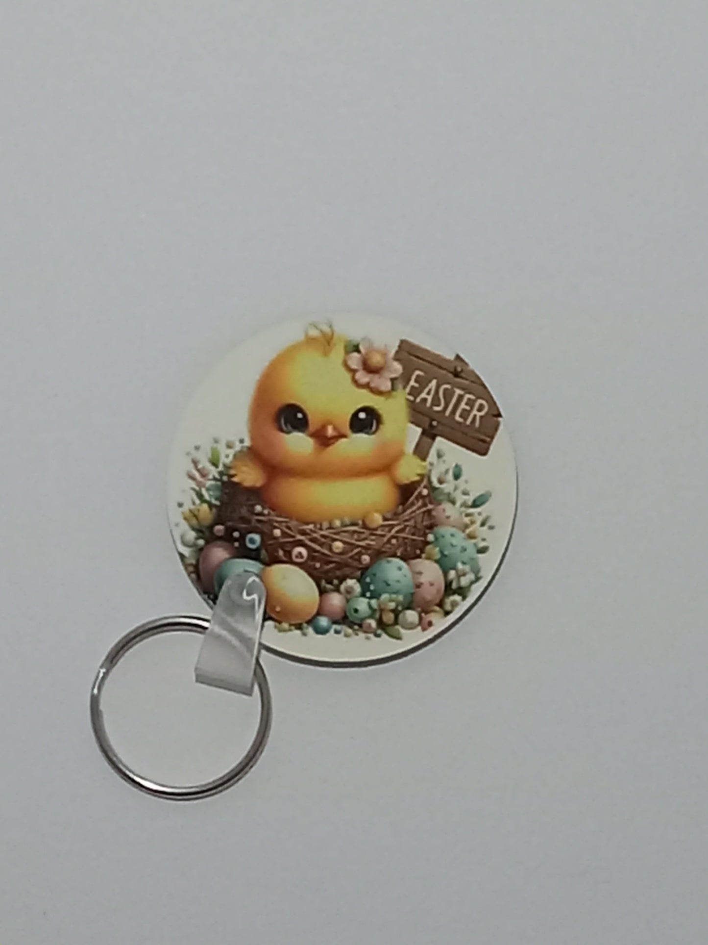 Yellow Chick Easter Keychain