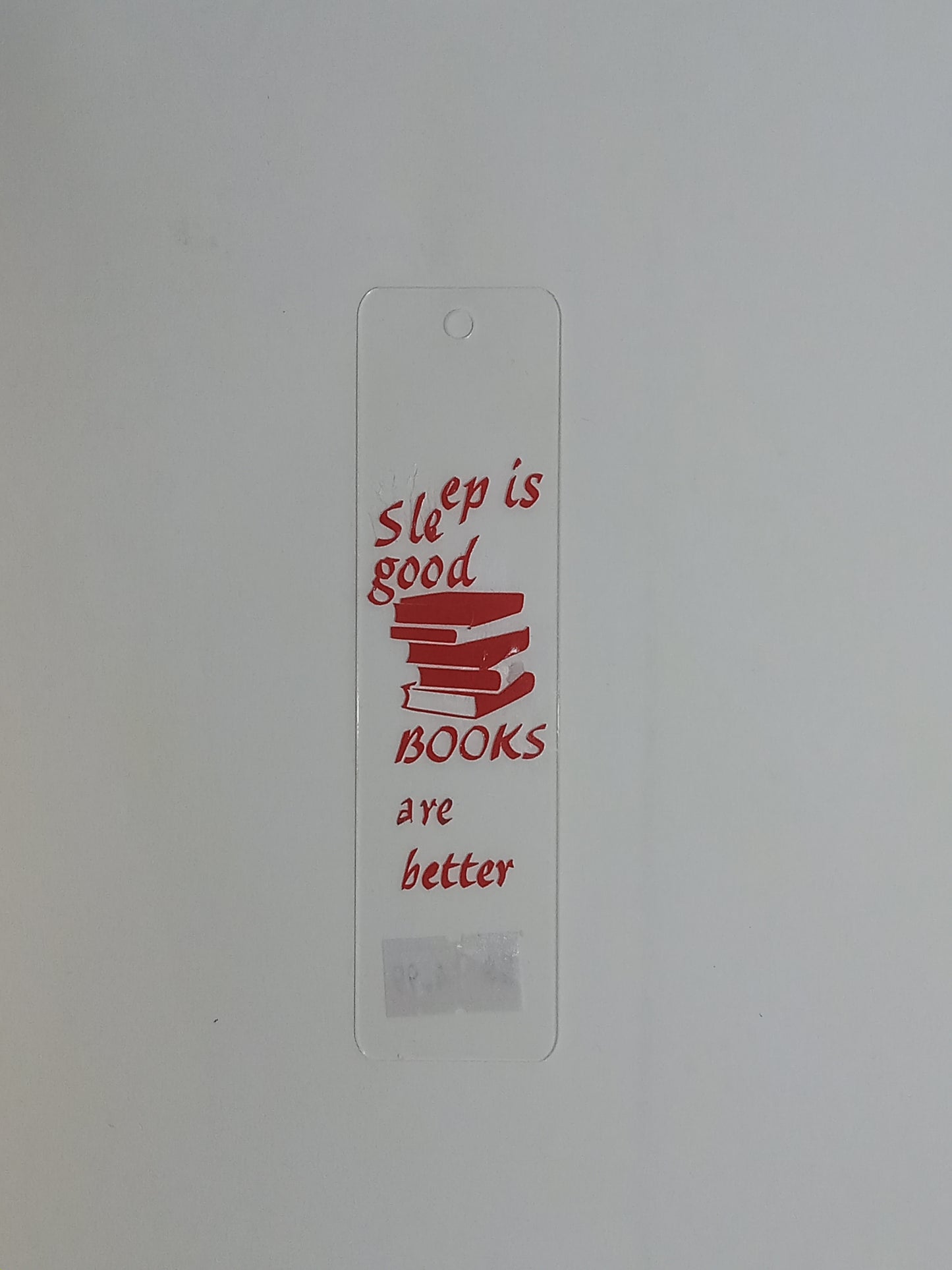 Sleep is good Books are better (red)