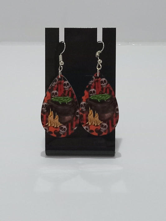 Witch Cauldron Earrings