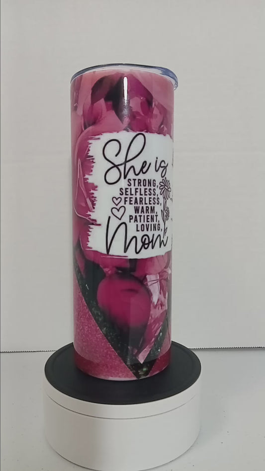 Mom Tumbler (pink)